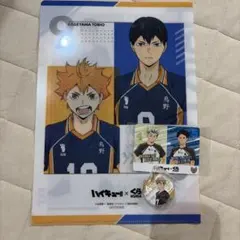 ハイキュー くら寿司 烏野 影山飛雄 日向翔陽 缶バッジ クリアファイル カード
