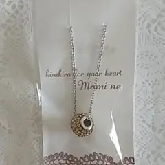 ロンデル ネックレス 秋 オシャレ キラキラ ハンドメイド スワロフスキー