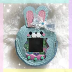 本革 たまごっちパラダイス カバー ケース ハンドメイド/うさぎ 042