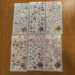 ボンボンドロップシール 6枚セット　水族館