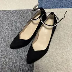 OPAQUE.CLIP パール付きヒールパンプス ブラックのサムネイル