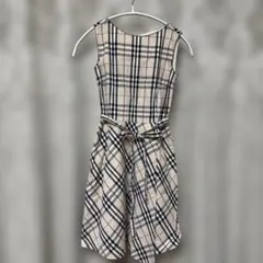 BURBERRY LONDON ★チェック柄 ノースリーブワンピース