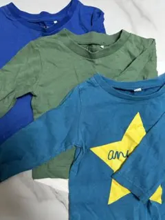長袖Tシャツ 3枚セット 星プリント