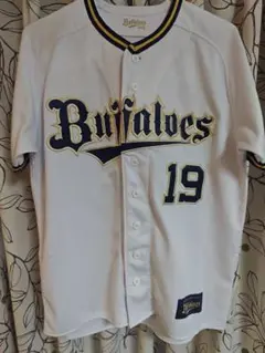 山岡泰輔　ユニフォーム　L オリックス・バファローズ NPB レプリカユニフォーム 山岡泰輔