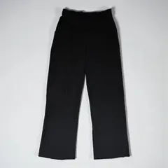 黒　ウエストゴム ワイドパンツ