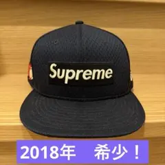 Supreme ベースボールキャップ ネイビー メッシュキャップ 美品