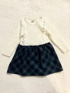 SIMPLE FREE 90cmフリル付きワンピース