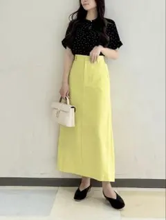VIS 美easyリネンライクAラインスカート SSのサムネイル