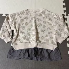 tate a tete 花柄レイヤード風トレーナー　95