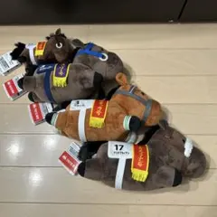 サラブレッドコレクション　コンパクトねそべりぬいぐるみ 3個プラスおまけ1