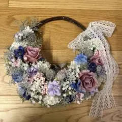 造花フラワーリース まほろばの風に6 W37cm前後リーフ先端迄 - メルカリ