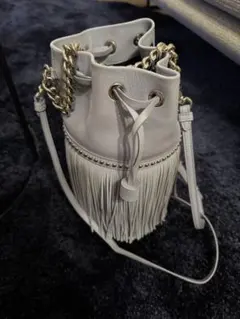 J&M DAVIDSON フリンジカーニバルミニ　美品　ラベンダーカラー