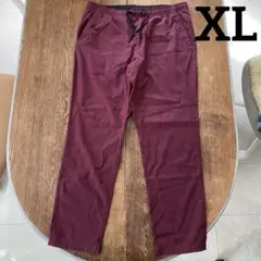 gu メンズパンツ XL ワインレッド 春夏秋