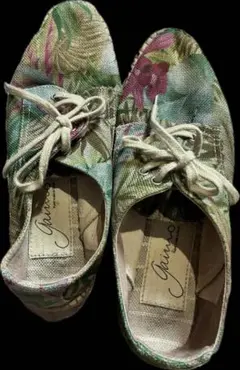 gaimo espadrillesボタニカル柄　厚底スニーカー ３７　23.5㌢