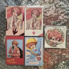 赤城ウェン チェキの4点 缶バッジ1点セット