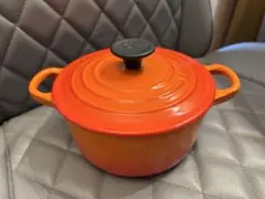 ルクルーゼ LE CREUSET ココットロンド オレンジ22cm 両手鍋 鋳物