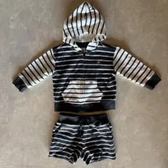 baby GAP ストライプ パーカー・ショートパンツ セット 6-12ヶ月