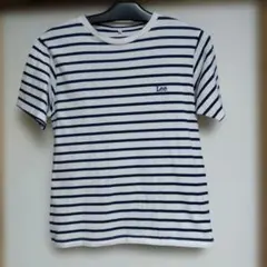 Lee ボーダー Tシャツ ホワイト ネイビー Sサイズ　男女兼用　リーのサムネイル