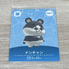 あつ森amiiboカード　ドンチャン