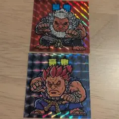 豪鬼2枚セット　JR東海×CAPCOMのストリートファイター6ビックリマンシール