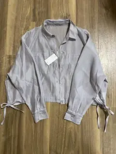 [新品•未使用]レディース 長袖シャツ シアーシャツ