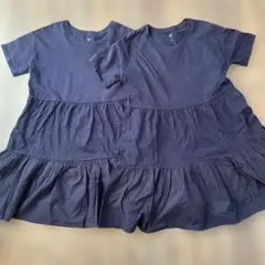 GAP ネイビー フリル付きワンピース XL 2着セット