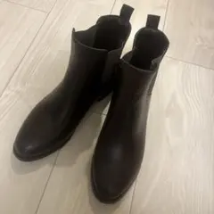 SHIPS ダークブラウン サイドゴアブーツ レザー