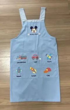 ディズニー ミッキー エプロン サイズ調節可能 保育士 幼稚園実習　男女兼用のサムネイル