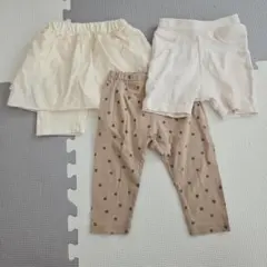 女の子 パンツ 70〜80cm 3点セット