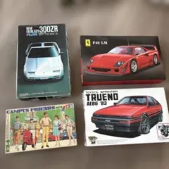 スケールモデルセット（フェアレディZ、カウンタック等）　5個まとめてセット スケールモデルセット（フェアレディZ、カウンタック等） 5個まとめて