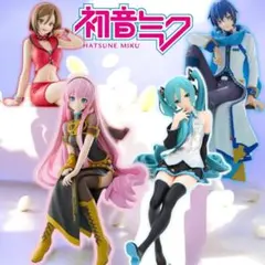 ぬーどるストッパー初音ミク& 巡音ルカ&MEIKO& KAITO 4体セット