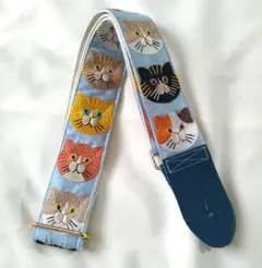 ギターストラップ 本革3mm厚 117〜130cm ウエスタンバックル - メルカリ