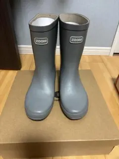zoom レインブーツ　21 グレー