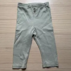 petit main 子ども用パンツ 薄緑 無地 男の子 女の子 シンプルのサムネイル