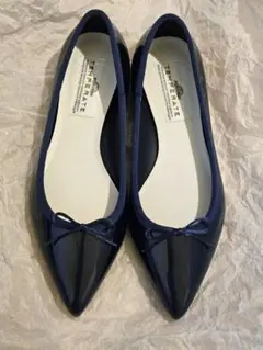 【新品未使用】TEMPERATE IRMA レインパンプス ネイビー 38