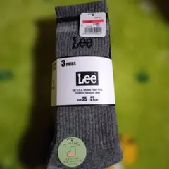Lee ソックス 3足組 25-27cm メンズ 靴下のサムネイル