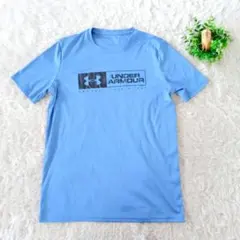UNDERARMOUR HeatGear 水色 半袖Tシャツ：SM/P/CH