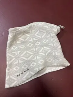 mont-bell ネックウォーマー フリース 幾何学模様