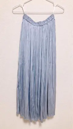 水色 プリーツスカート ローリーズファーム