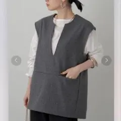 【お値下げ】ラウンジドレス　WOOLベストのサムネイル