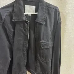 ZARA デニムジャケット ブラック Sサイズのサムネイル