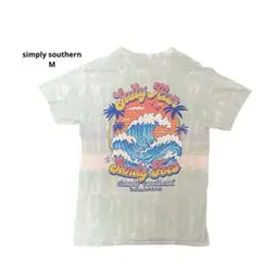 simply southern 半袖　Tシャツ　海外古着　ボウタイ柄　USA M