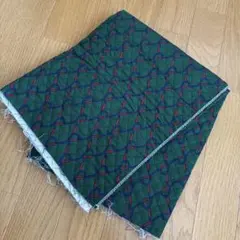 キルティング生地 深緑 ロープ柄 巾105㎝×65㎝
