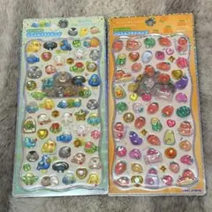 ジュエルプチドロップシール ストーン付 にんじん とりのなかまたち