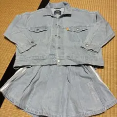たまごっち デニムジャケット スカートセット 130