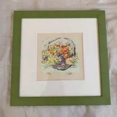 特価◯絵画　リトグラフ版画 額装品 リトグラフ版画～Space of Elements[z]～ 1点 額装サイズ215mm×415mm