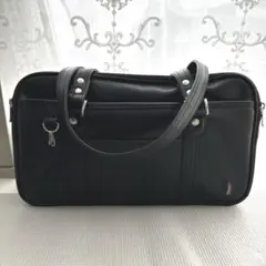 イーストボーイ　スクールバッグ　ダブルファスナー　ブラック　さくら女神