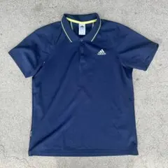 【D1】 adidas ポロシャツ ネイビーのサムネイル
