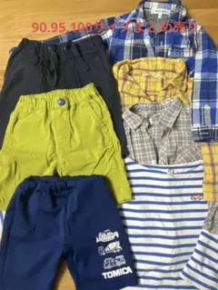 男の子　チェックシャツ　ロンT　グローバルワークGAP Samansa Mos2