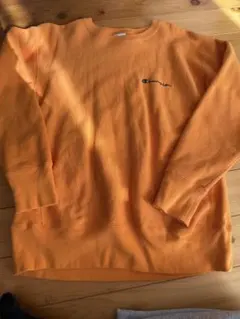 Champion Reverse Weave オレンジ トレーナー XL